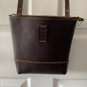 Portland Leather Crossbody Festival Bag in Dark Brown